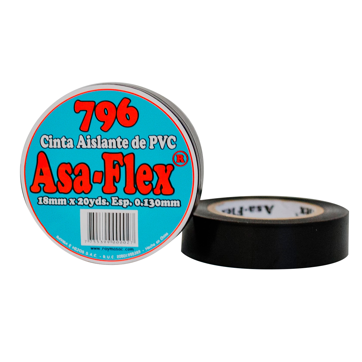 796 CINTA AISLANTE PVC 3/4X20YDS NEGRO ASA-FLEX