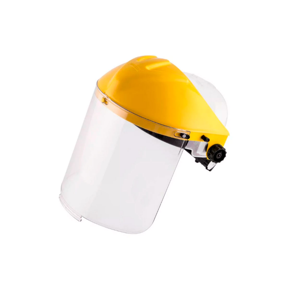 CASCO CARETA CABEZAL MARILLO Y VISOR CLARO